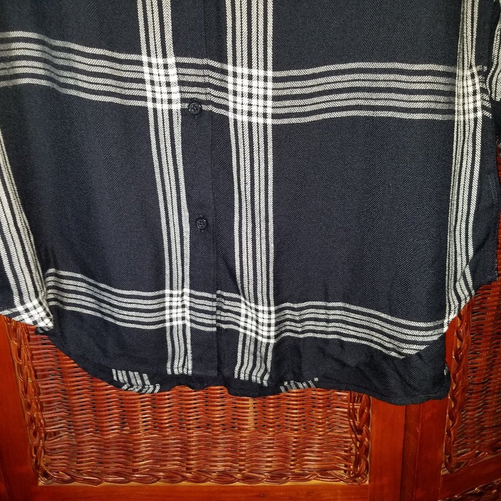 Rails Bianca Plaid Button Down Shirtdress Indigo - Picture 9 of 15